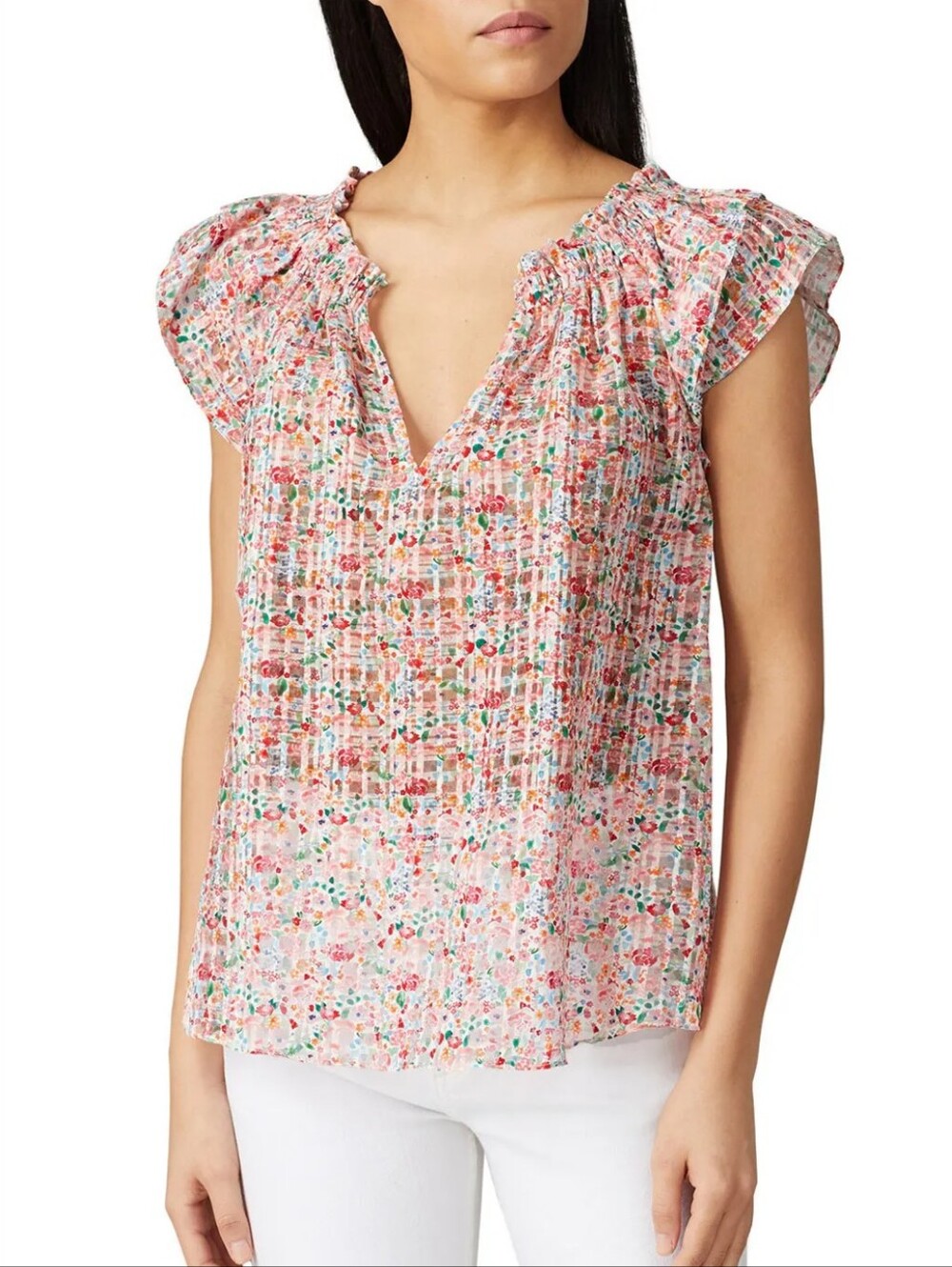 Shoshanna Elodia Floral Silk Tank Top Size XS